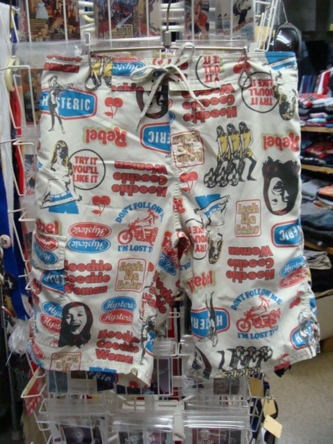 HYSTERIC GLAMOUR ヒステリックグラマー ポリエステル 総柄 スイムパンツ (W30) 