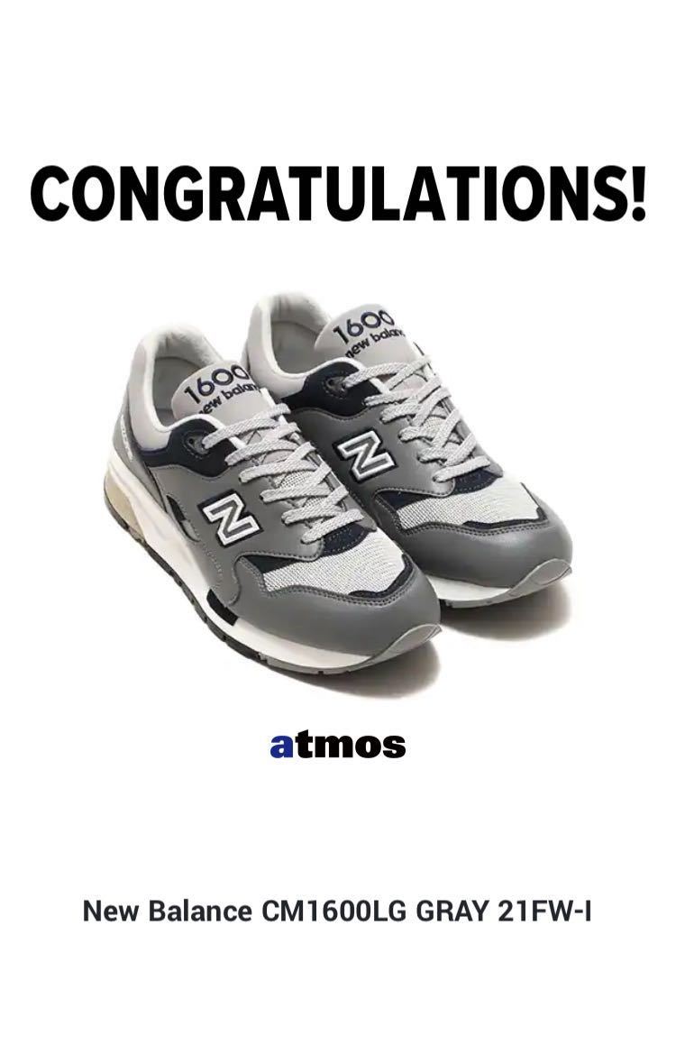 CM1600LG Balance New ニューバランス - グレー GRAY（ニューバランス CM1600LG-グレー BALANCE NEW balance 0 new 復刻 Balance(ニューバランス) ニューバランスcm1600の通販