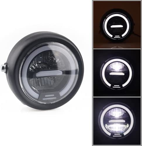 Deepa 汎用 LED ヘッドライト デイライト イカリング ポジション モンキー ゴリラ ダックス シャリー バイク 外装 カスタム 白光 ...