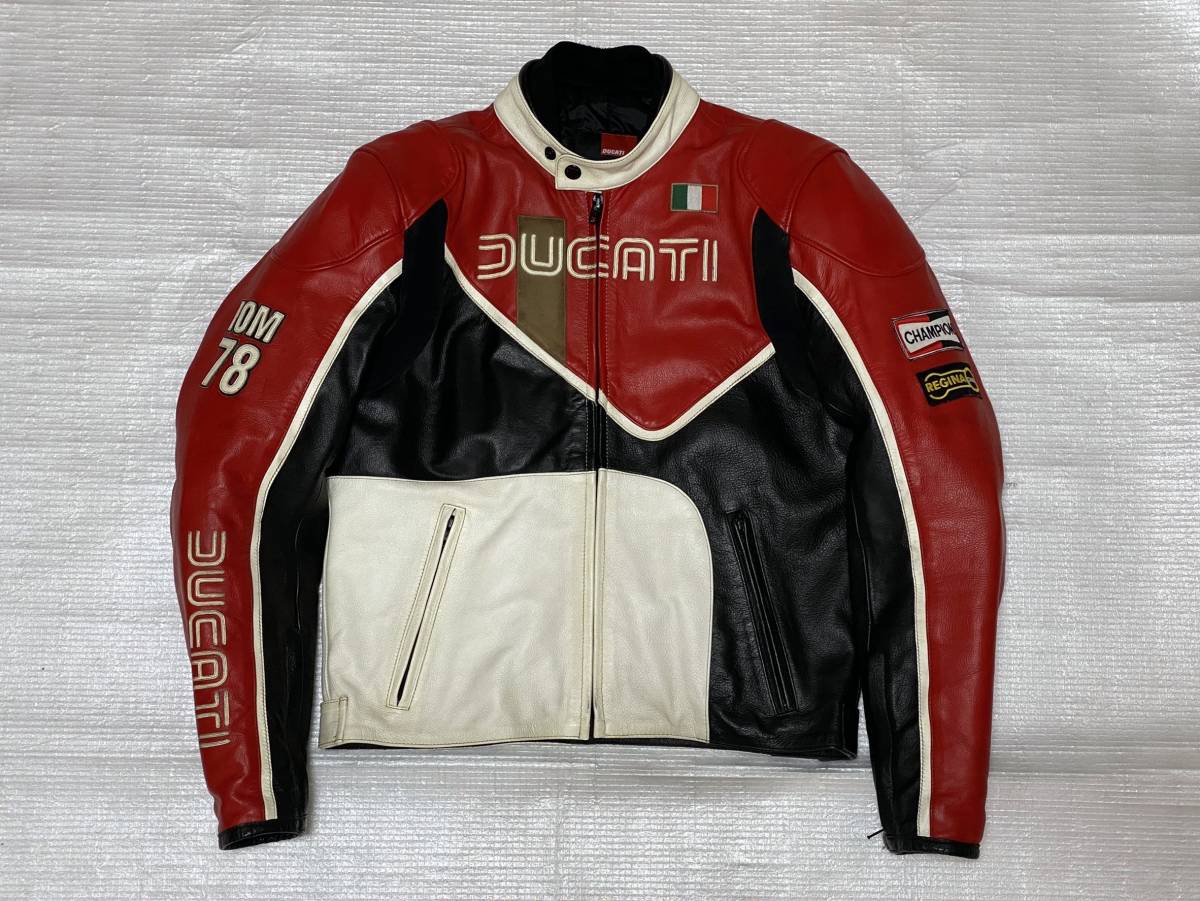 Dainese ダイネーゼ DUCATI ドゥカティ レザー ジャケット 50 ベベル 