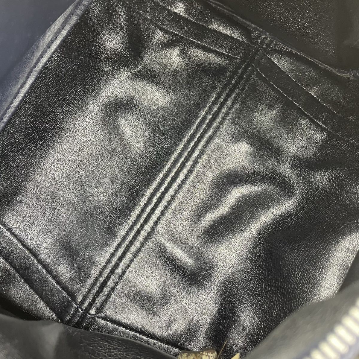 1円 Christian Dior クリスチャンディオール トロッター柄 ボストンバッグ ハンドバッグ 手提げ キャンバス ネイビー レディース D55