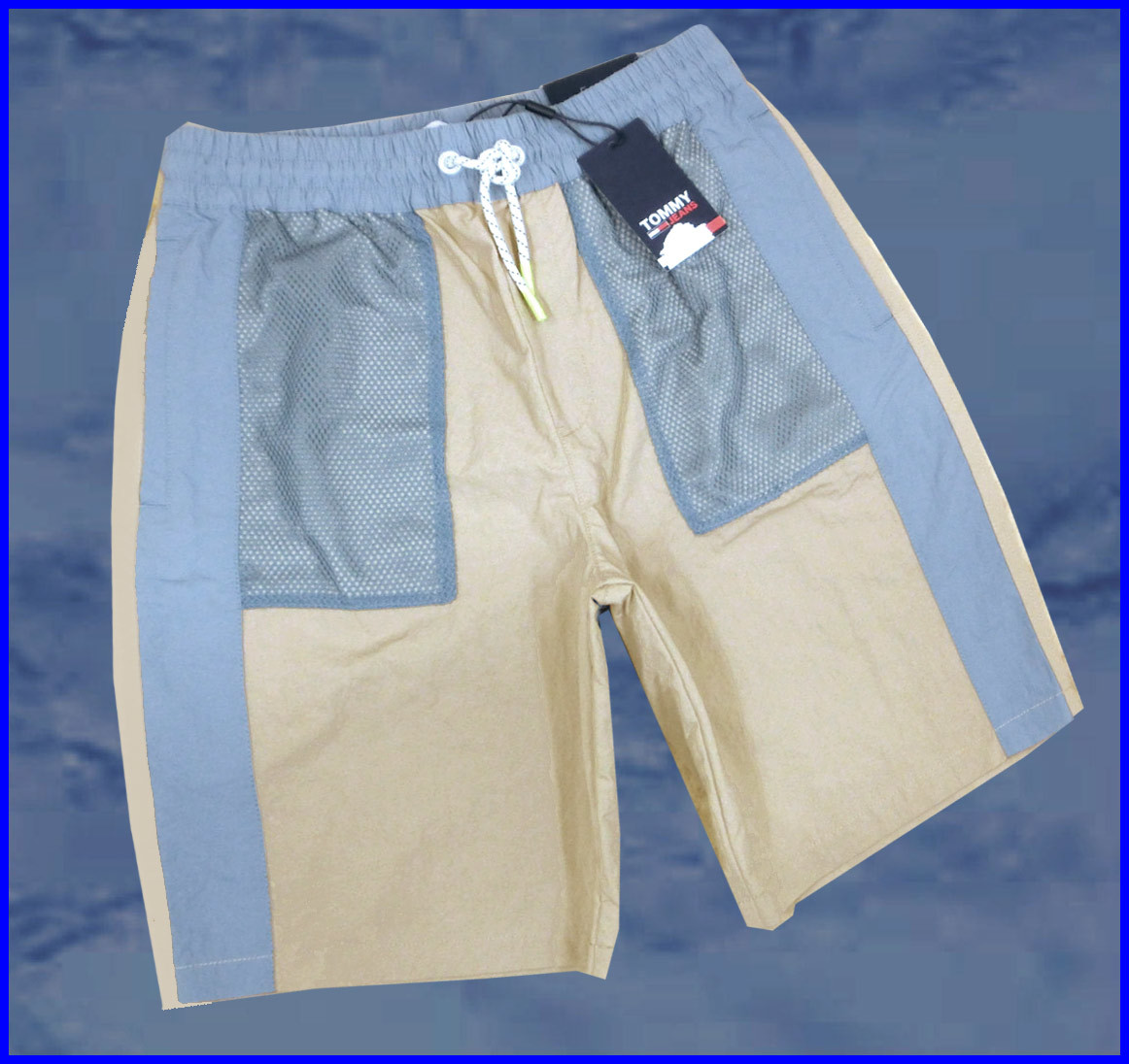  正規品/ 70%OFF トミージーンズTommyJeans TechColorblockShortイージーショートパンツPoloラルフ SMベージュ定価:11 000円(ボトムス)｜売買されたオークション情報、yahooの商品情報をアーカイブ公開 - オ 男性用