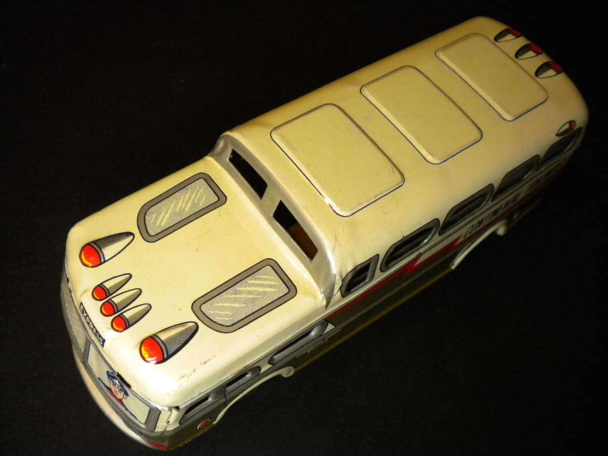 ブリキ　CONTINENTAL TRAILWAYS バスモデル ☆小さめのCONTINENTAL TRAILWAYS BUS コンチネンタル・トレイル