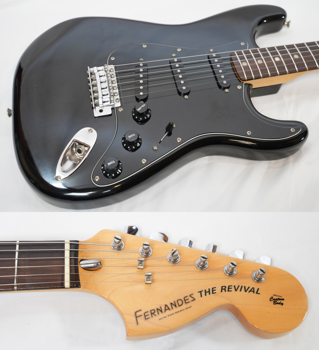 ☆FERNANDES☆RST-50 BLACK 状態良好 80年代 ラージヘッドストラト 
