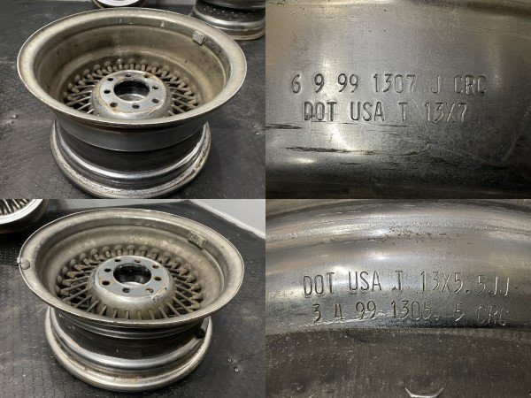 WIRE? 社外ホイール ワイヤーホイール 13インチ 4本 5.5J/7J4HPCD100