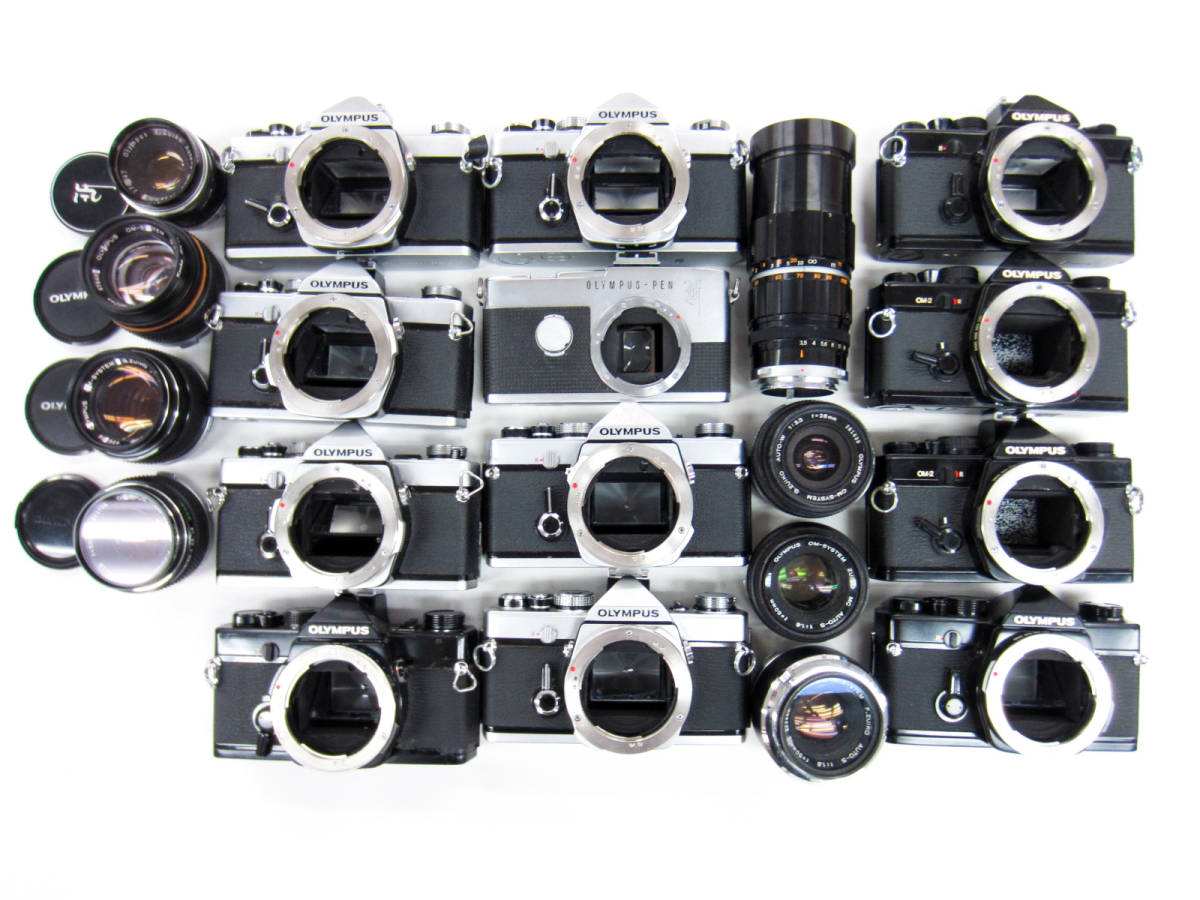 ジャンク オリンパス OLYMPUS OM-1 レンズ3本まとめて OLYMPUS