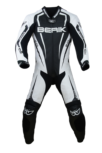 サンプル BERIK ベリック 牛革 レーシングスーツ BLACK/WHITE 58