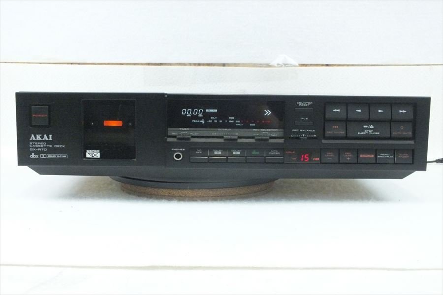 ☆AKAI アカイ 赤井 GX-R70 カセットデッキ 現状品 中古 220607T3315