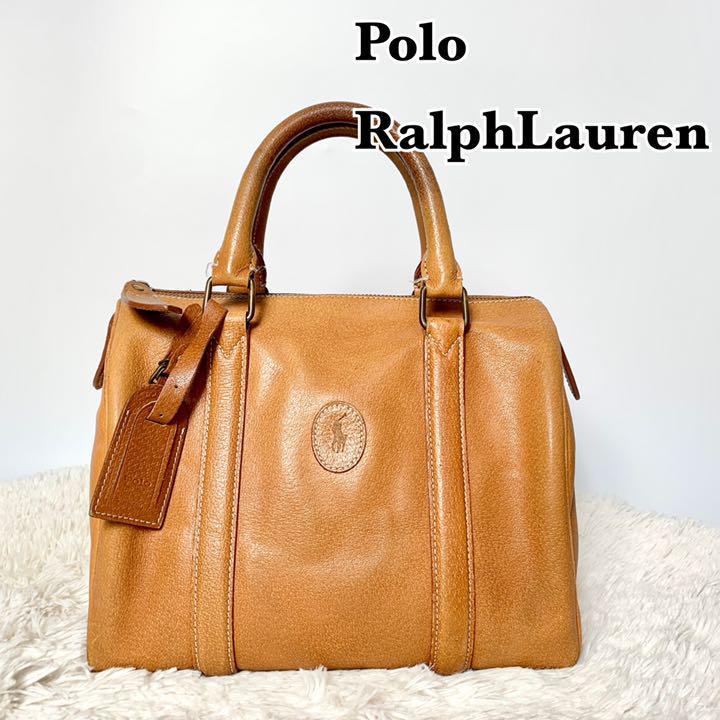 ミニボストンバッグ RALPH POLO LAUREN ラルフローレン - 希少ポロ 