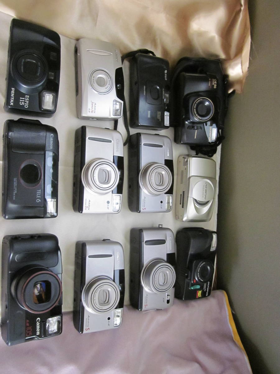 ジャンク品、キャノン、7台、オリンパス3台、フジフイルム1台