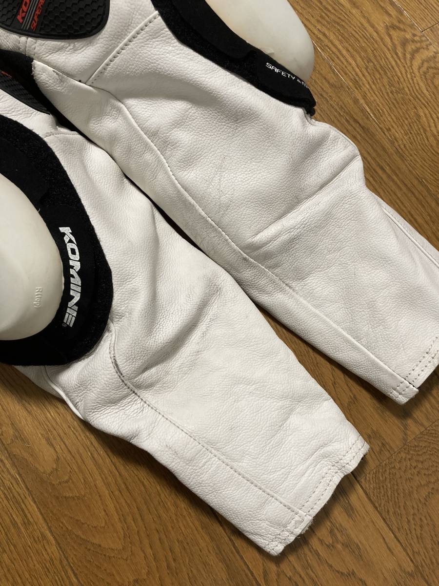 KOMINE コミネ レーシングスーツ 革ツナギ ブラック イエロー バイク