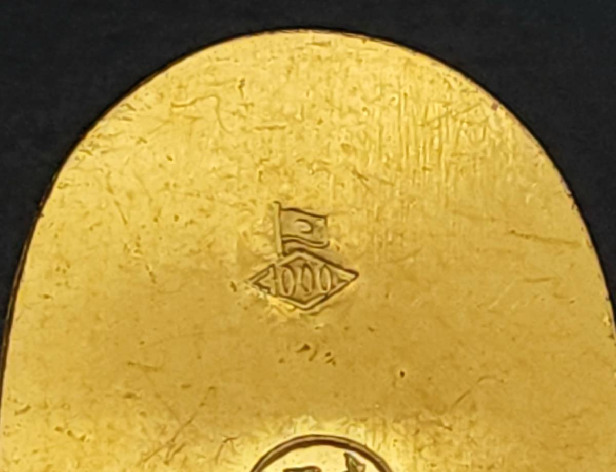 純金 小判 金 品位 1000 3.77g 石福