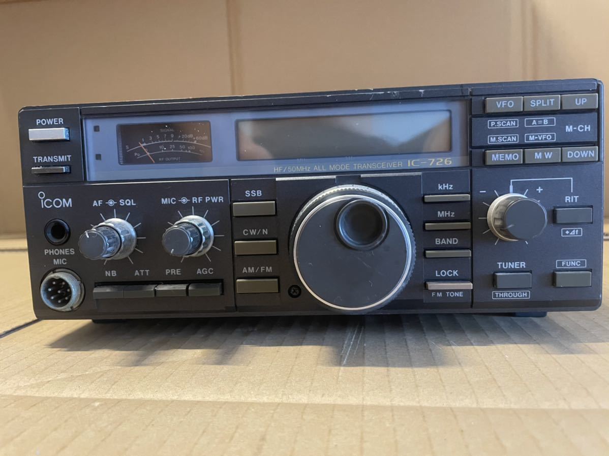 IC-726　ハム無線機　HF/50MHz ICOM IC-726S HF/50MHz ALL MODE トランシーバー （動作未確認状態