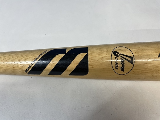 ミズノプロ 硬式用木製バット NPBマーク C-002 85cm/880g Mマークの