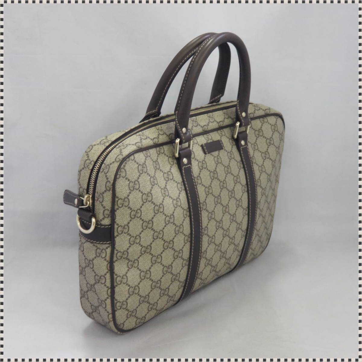 美品 】 グッチ ブリーフケース ビジネスバッグ 322287 200047 GUCCI 