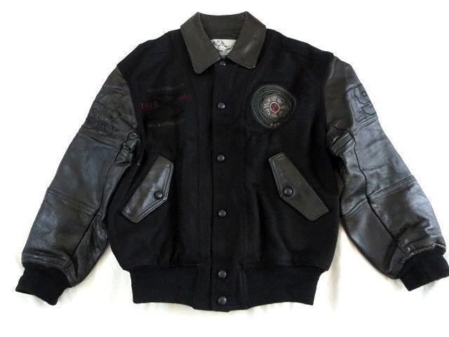 限定セール，低価 米米クラブ⁄8周年記念⁄袖レザー⁄スタジャン44