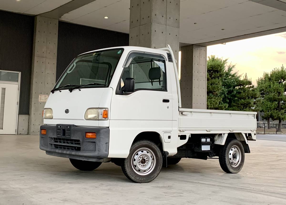 □走行距離8万km! 4WD! エアコン! 平成10年 スバル サンバー トラック 