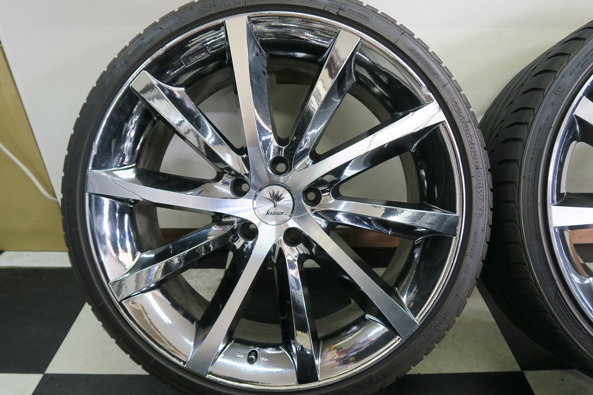 ☆クレンツェ ヴィシュヌEVO☆225/35R20☆8.5J 44/30 PCD114.3 5H 