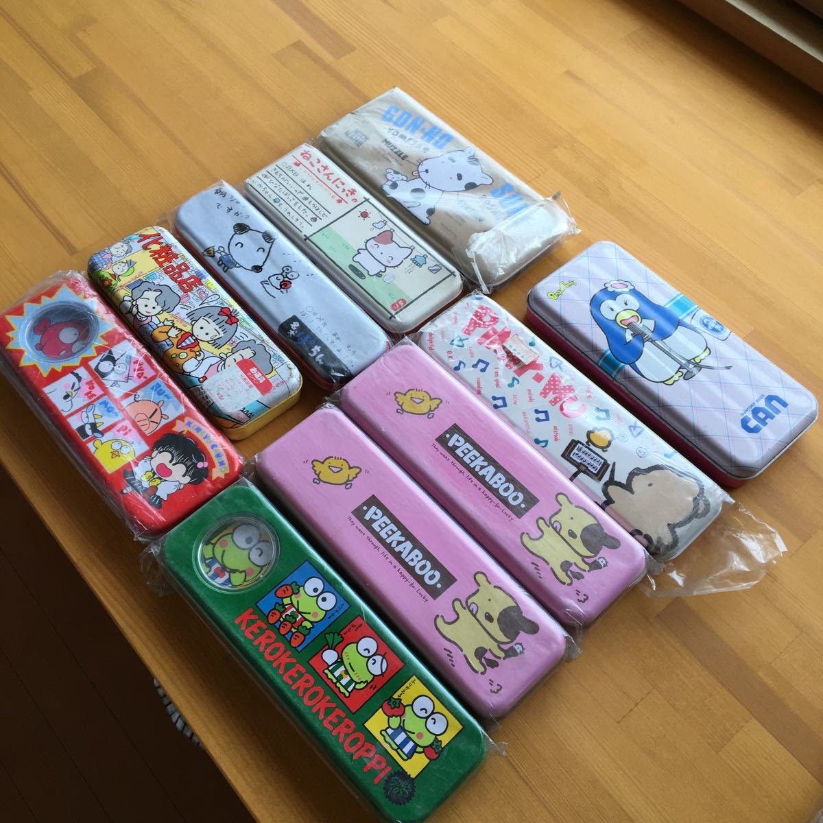 昭和レトロ サンリオ❤︎けろけろけろっぴ❤︎キーホルダー&缶ペンケース ⭐️特典付き⭐️ サンリオ 昭和レトロ Sanrio けろけろけろっぴ レトロ ペンケース 缶