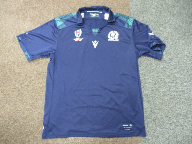 MACRON製 ラグビースコットランド代表 ユニフォーム 限定品 メンズ3XL  