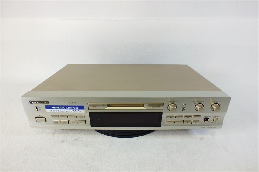 Pioneer MJ-D7 パイオニア MDデッキ 音響機材 中古 N10382994