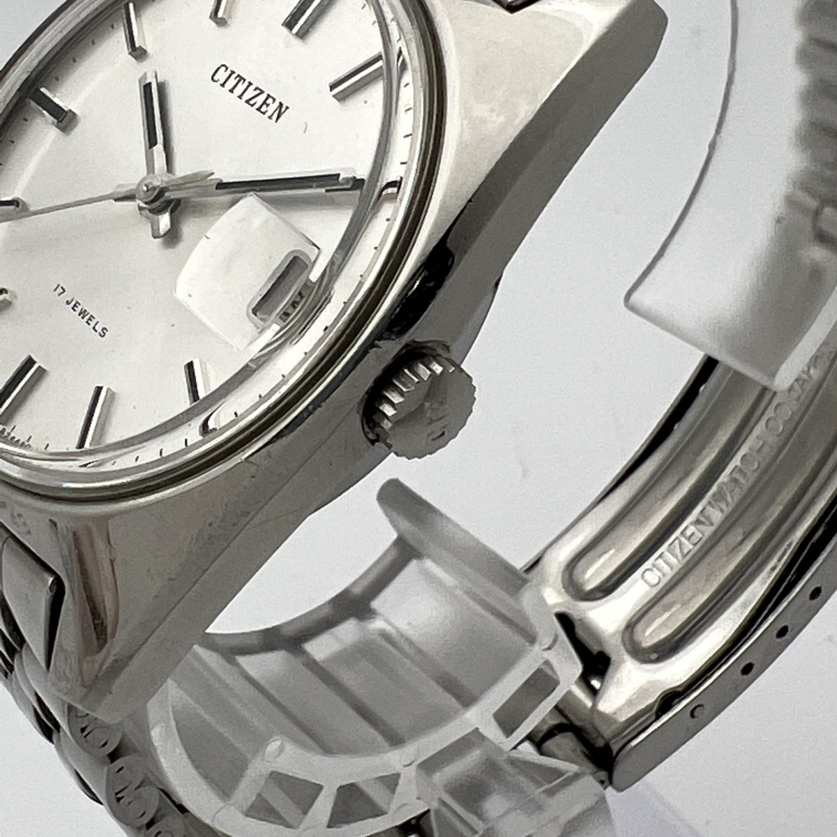 シチズン Citizen シルバー文字盤 17石 4-820908K メンズ 手巻き デイト 腕時計 CD0910544_2