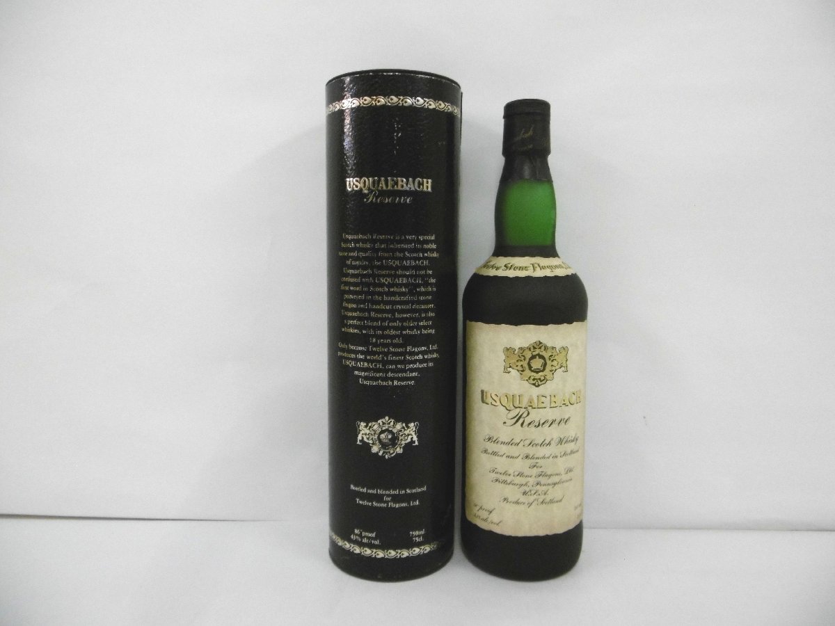 古酒 未開栓 USQUAEBACH Reserve ウシュクベ リザーブ Blended Scotch