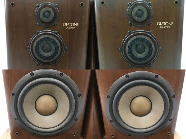 引取限定】DIATONE DS-800ZX ペア 3Way スピーカー スタンド付 中古 直