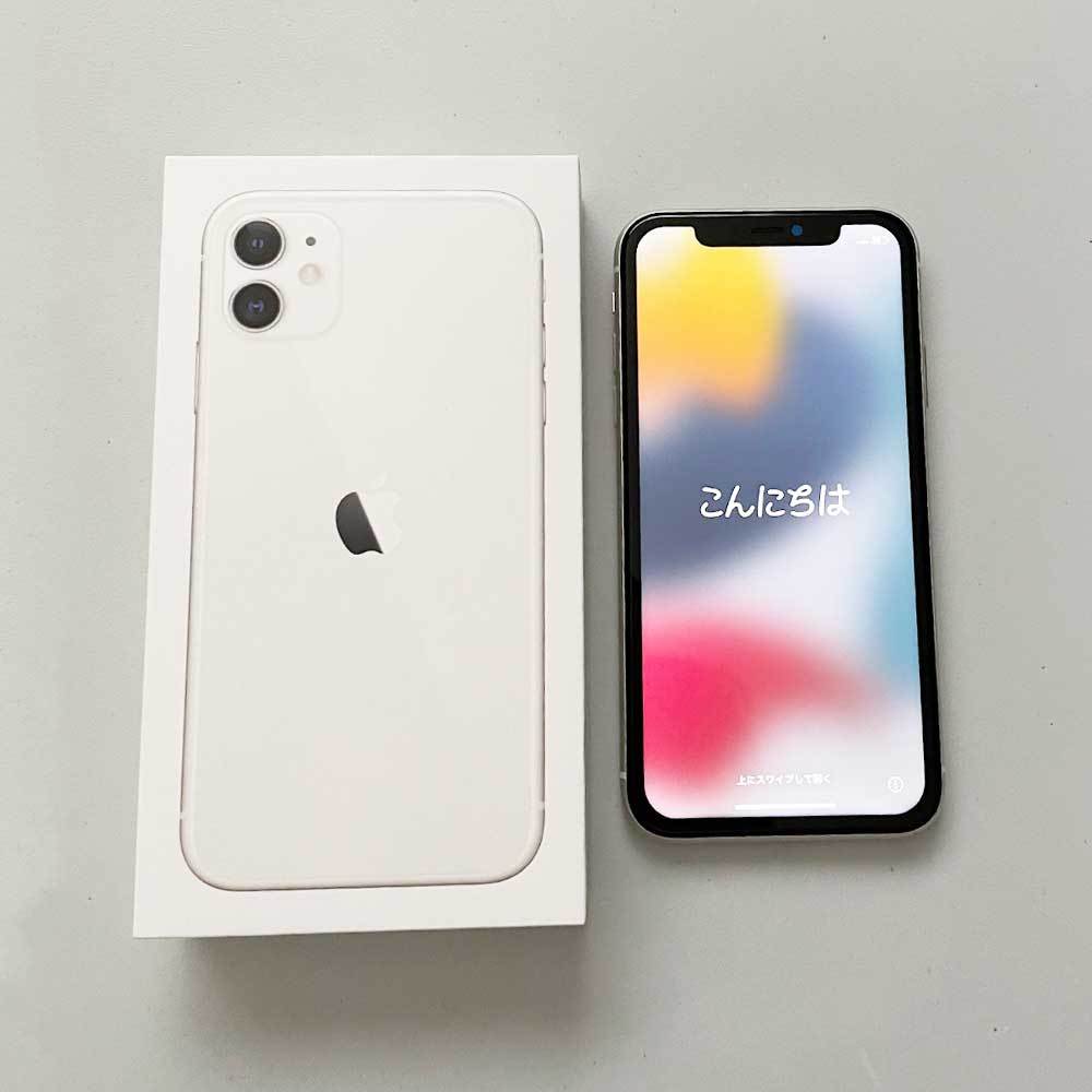 SIMフリー /動作確認済み】iPhone 11 ホワイト 64GB MHDC3J/A WHITE 箱  