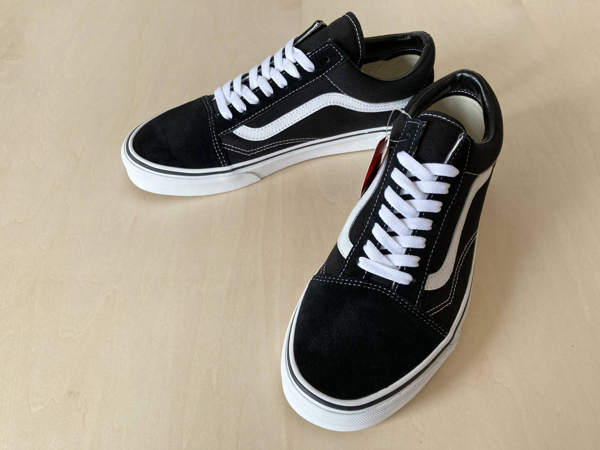 25cm バンズ 黒/白 オールドスクール VANS OLD SKOOL BLACK/WHITE US7/25cm VN000D3HY28