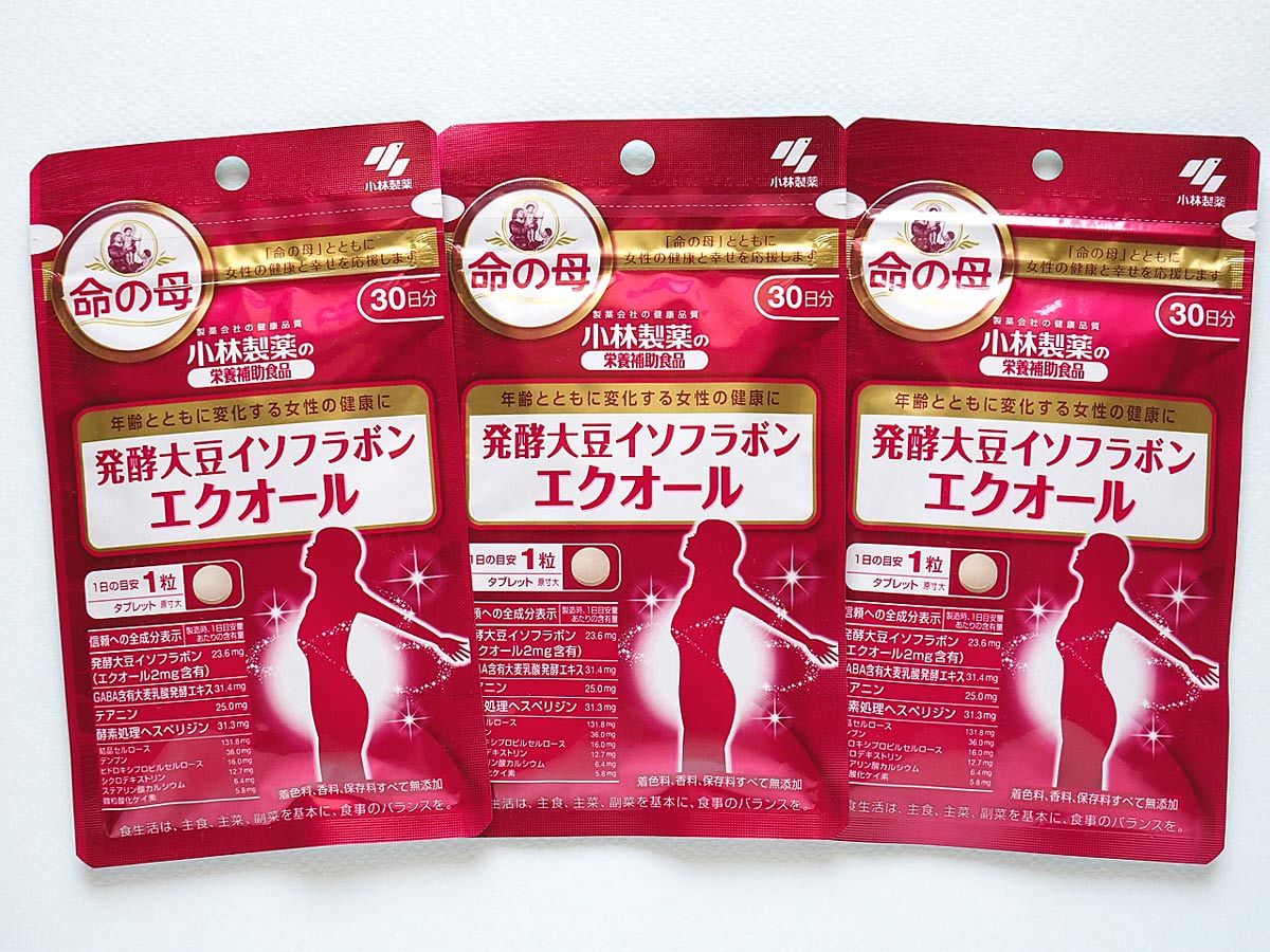 格安，人気 小林製薬 発酵大豆イソフラボン エクオール 30日分 3袋セット 合計90日分(その他)｜売買されたオークション情報、yahooの商品情報をアーカイブ公開 - オークファン その他