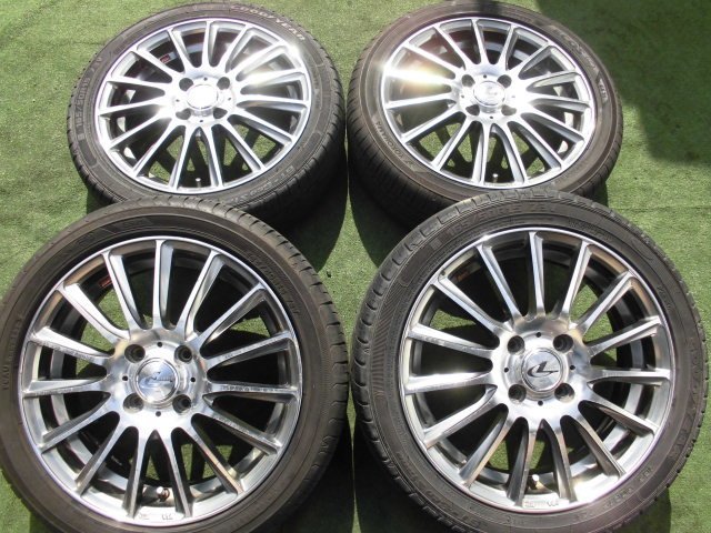 軽四 Weds LEONIS レオニス ホイールタイヤ 4本SET 4H-100 15インチ 