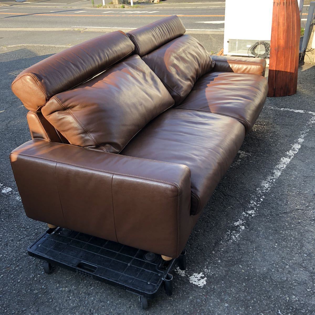 ☆多少使用感有の為、大特価！☆MUJI 無印良品 フェザーダウン 本革  