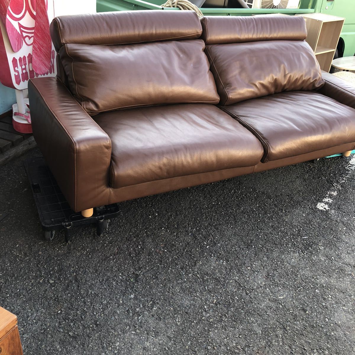 ☆多少使用感有の為、大特価！☆MUJI 無印良品 フェザーダウン 本革  