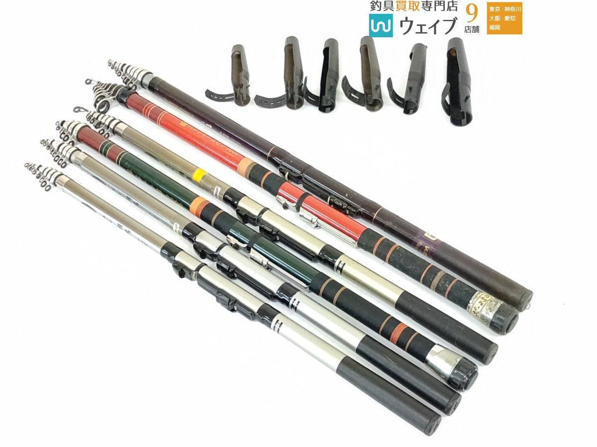 スズミ スーパーフォース 小継 磯 2-510・marin ハンディ—スピン 3006カーボン 磯小継 潮鳴 3-390 他 計6点 磯竿セット ※注有