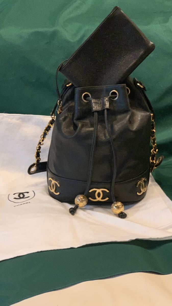  シャネルCHANELトリプルCCショルダー巾着バック ビンテージ(ショルダーバッグ)｜売買されたオークション情報、yahooの商品情報をアーカイブ公開 - オークファン かばん、バッグ