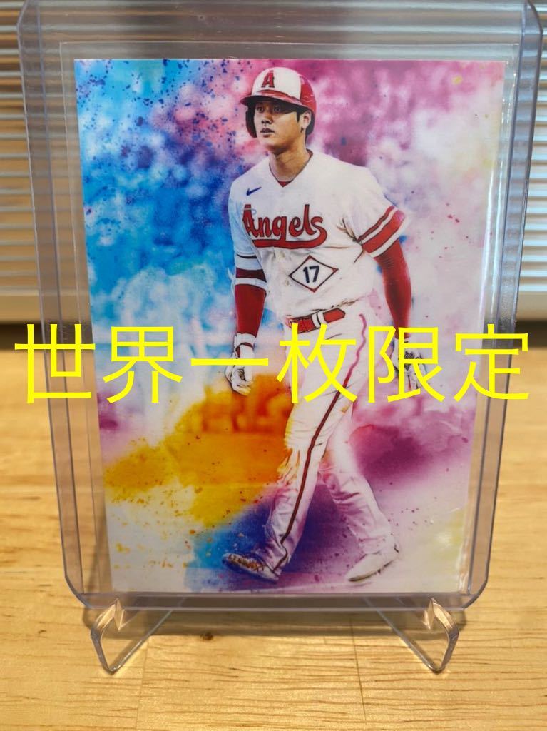 大谷翔平 エンゼルス アートカード 1of1(世界に一枚 / 貴重) ② 大谷翔平 アートカード 1of1 (世界に一枚) MLBエンゼルス 世界一枚