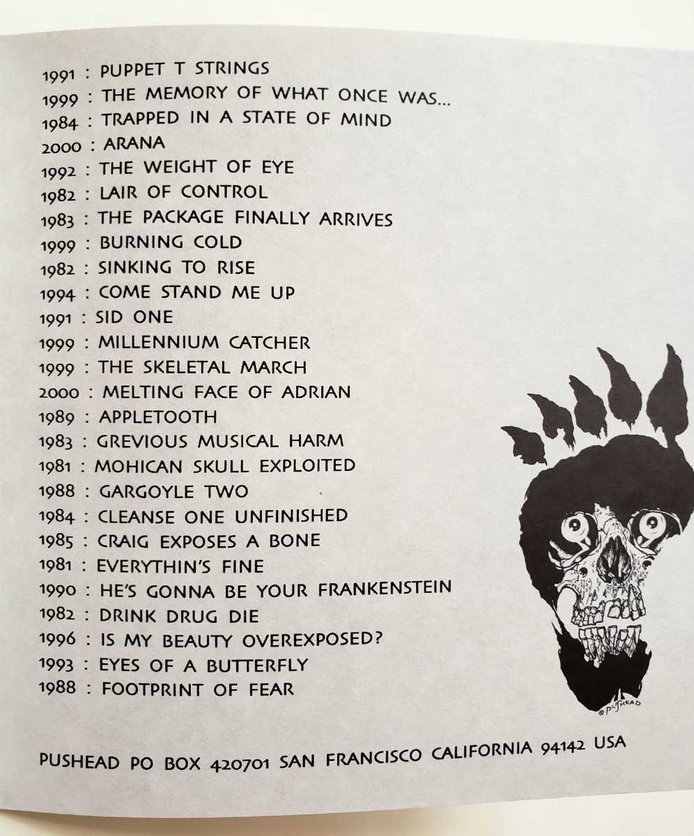 Pushead pushead パスヘッド 画集 SPARROW メタリカ ココバット