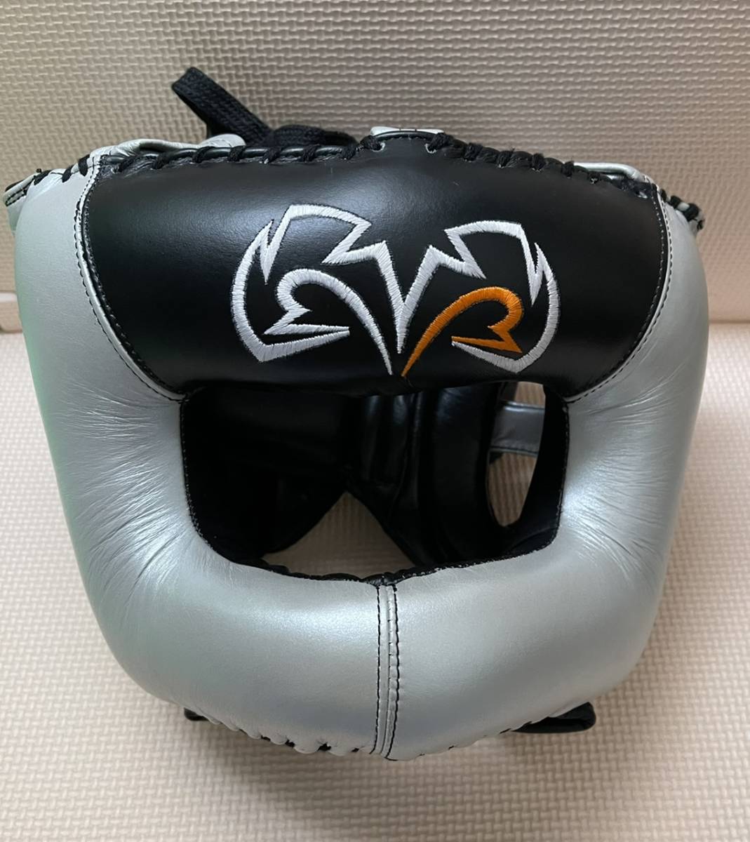 未使用 RIVAL ノーズバー付きヘッドギア Guerrero RHGFS3 シルバー L