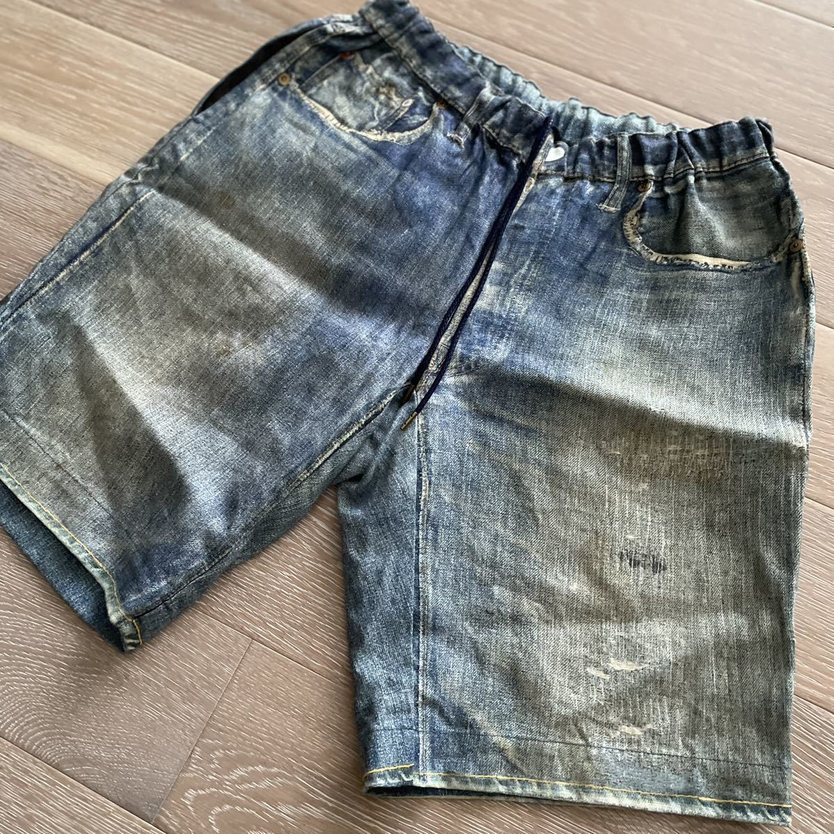TOLQ 転写デニム ハーフパンツ 藤原裕 激レア ビンテージ リーバイス 