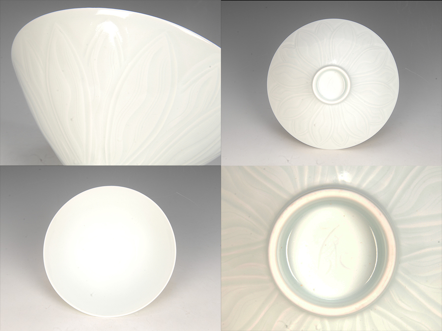 伊万里焼 染付波千鳥文足付水盤 金魚鉢 盆栽鉢 植木鉢 花器 有田焼