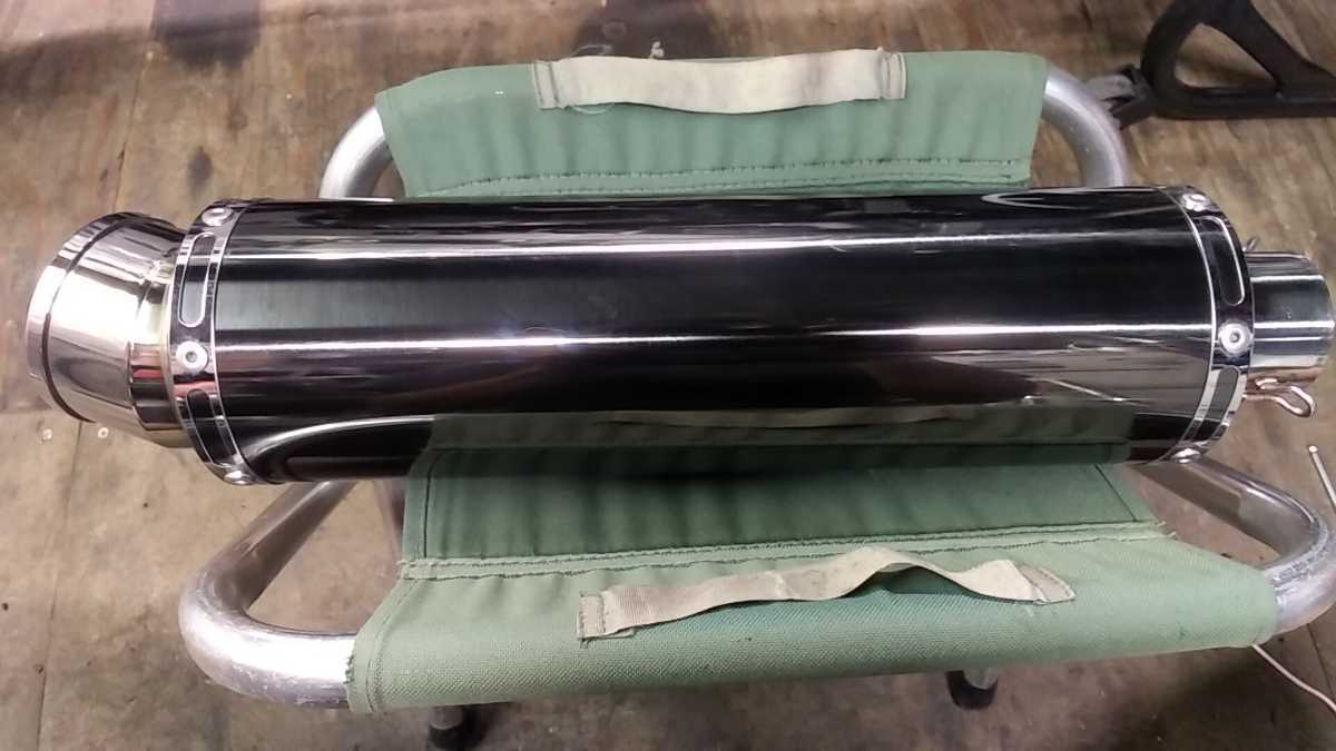 ステンレスサイレンサー 差し込み50.8mm 出口内径73mm アウターシェル