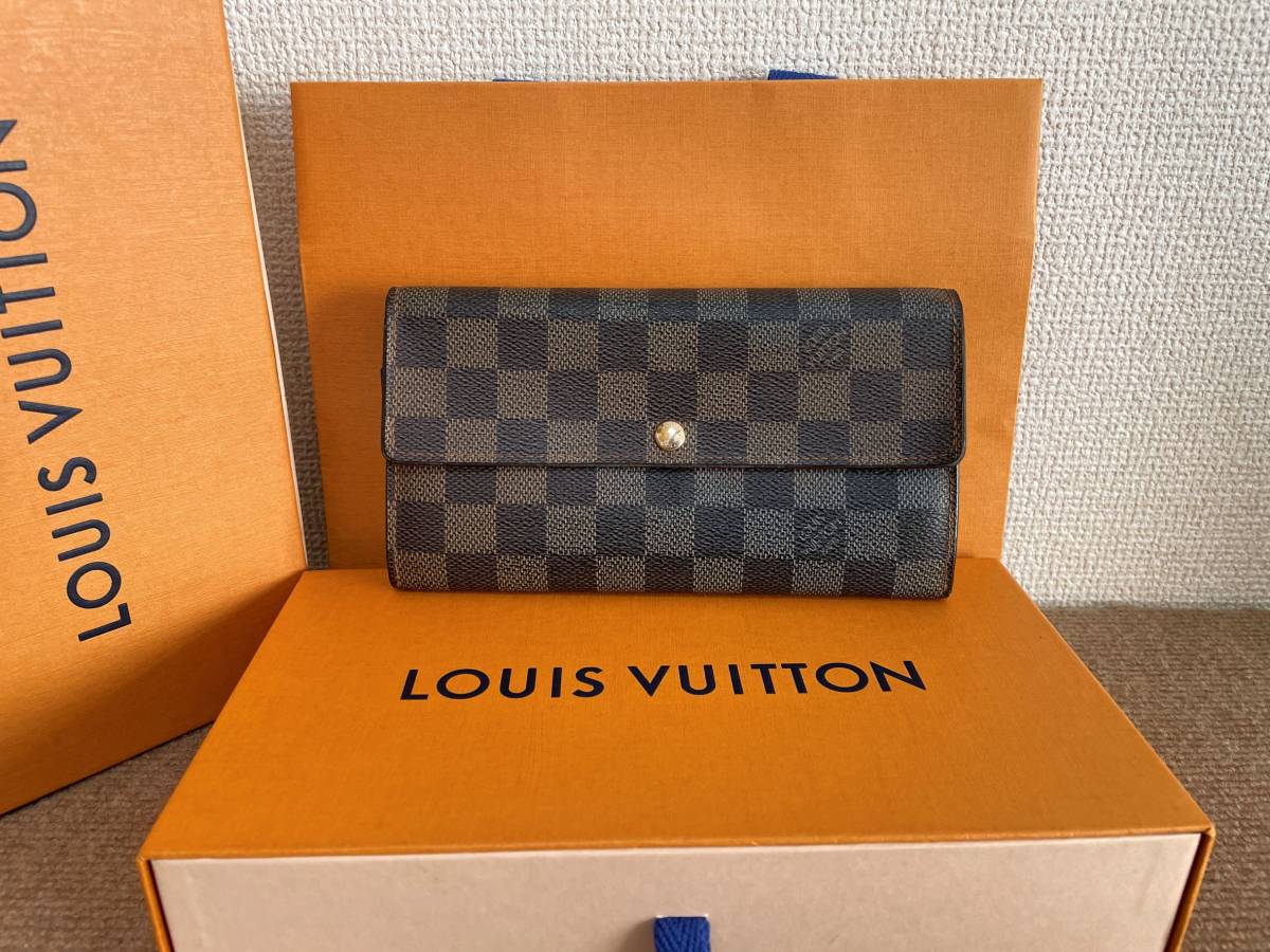 ポルトフォイユ ダミエ サラ ルイ ルイ・ヴィトン 長財布 ヴィトン 