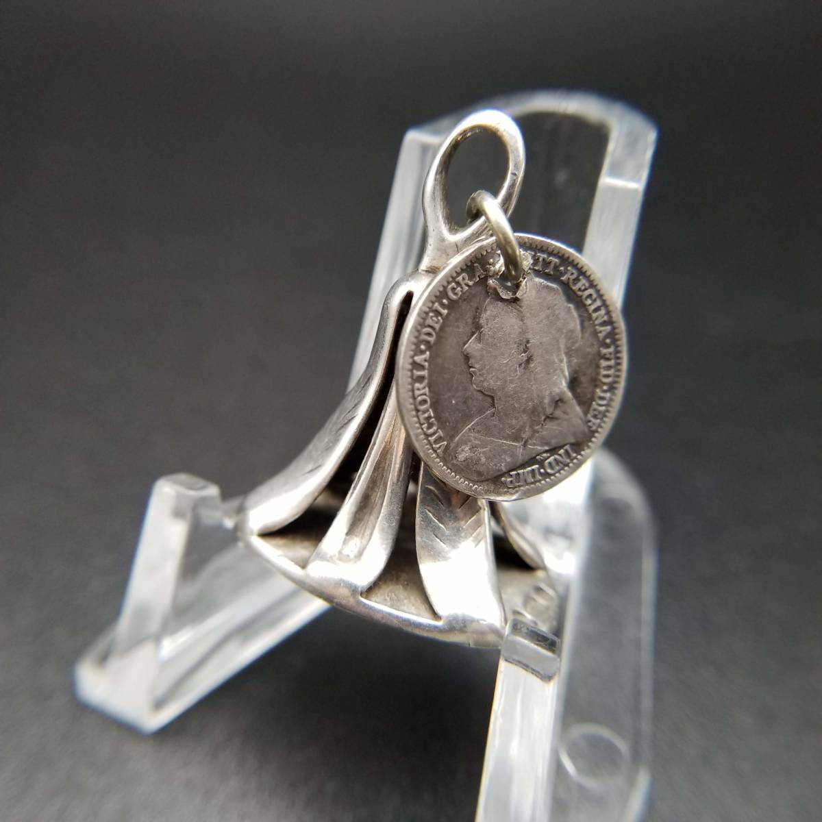 1793年 英国 アンティーク ジョージ LONDON ホールマーク シルバー ワックスシール ペンダント 彫金 チャーム 銀 フォブ CRISPIN FULLER_3
