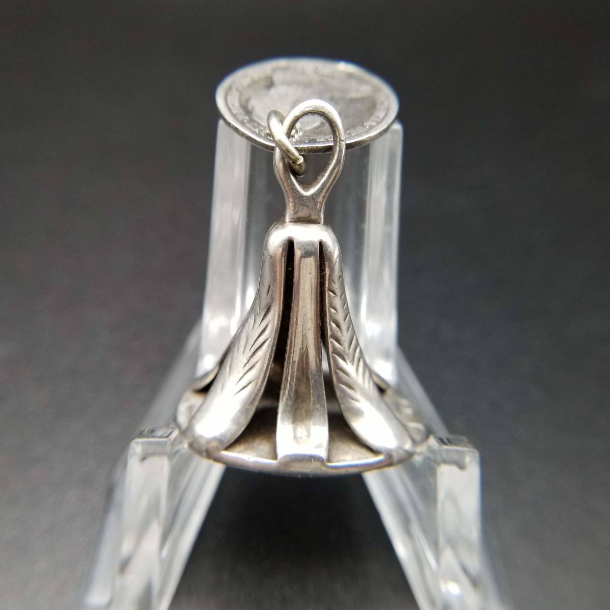 1793年 英国 アンティーク ジョージ LONDON ホールマーク シルバー ワックスシール ペンダント 彫金 チャーム 銀 フォブ CRISPIN FULLER_5