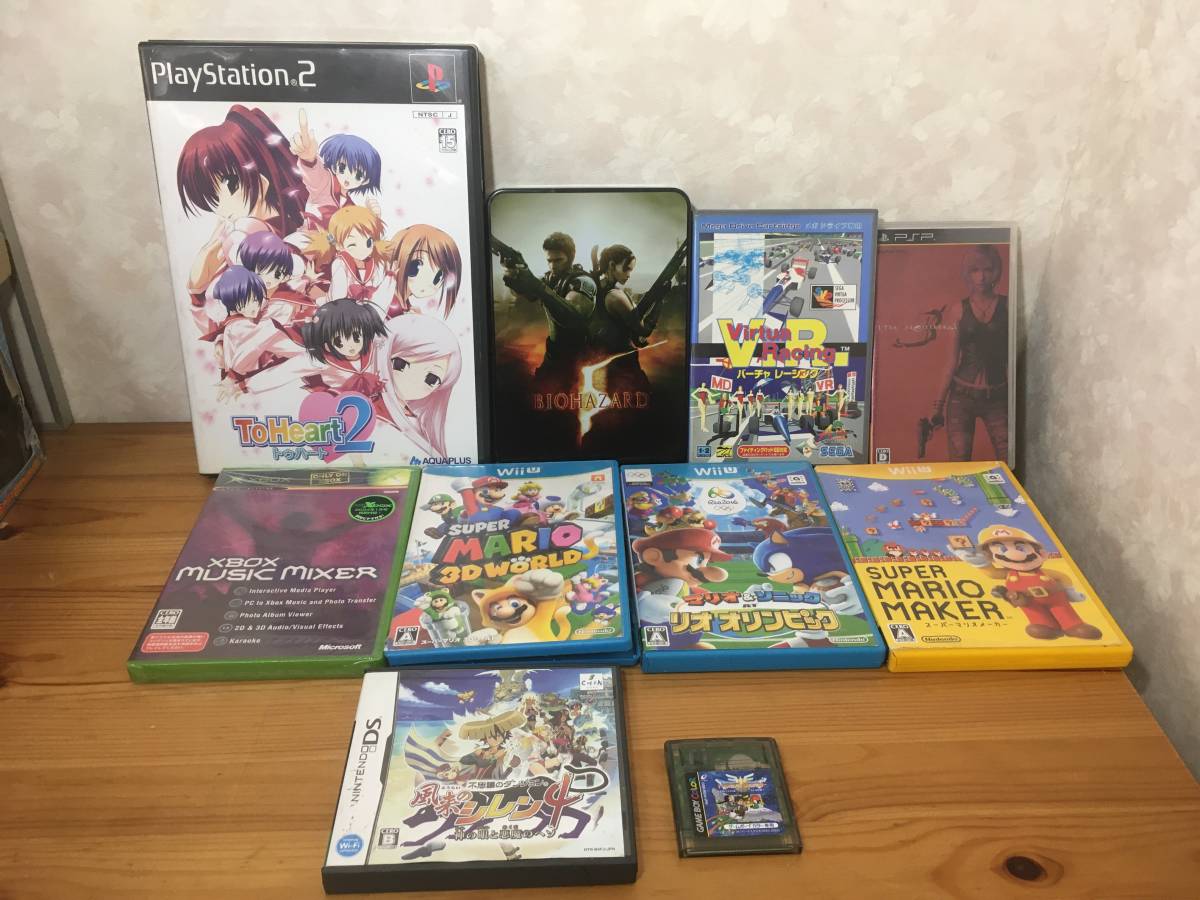 ゲームソフト 色々 まとめ セット WiiU XBOX PS2 PSP DS MD GBC 