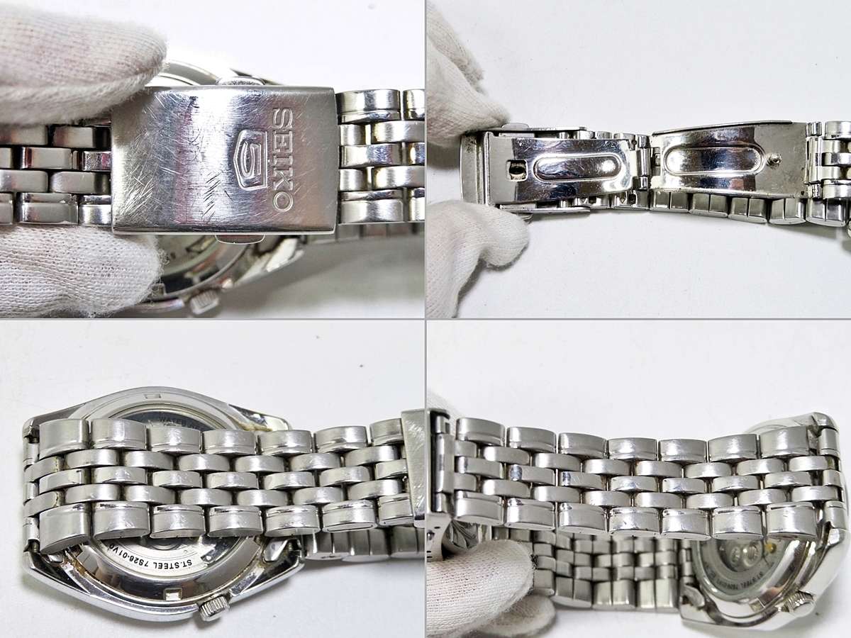 SEIKO 5 7S26-01V0 21石 セイコー ファイブ デイデイト メンズ 