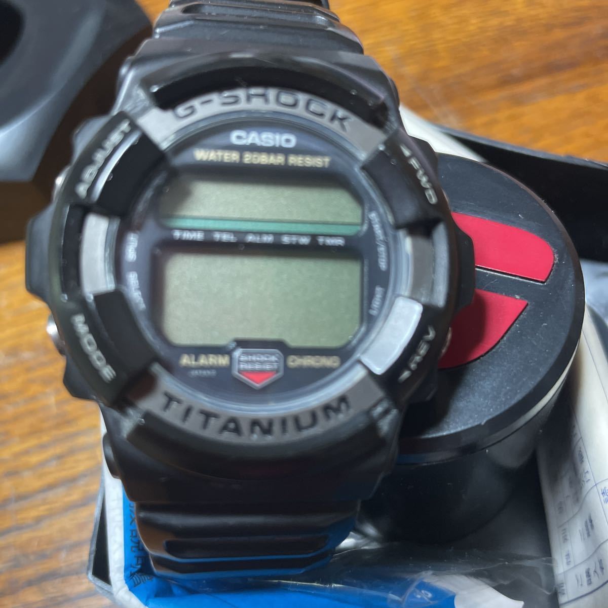 カシオG-SHOCK 1556 20BAR 中古 電池切れ ゴムバンド劣化あり ジャンク 