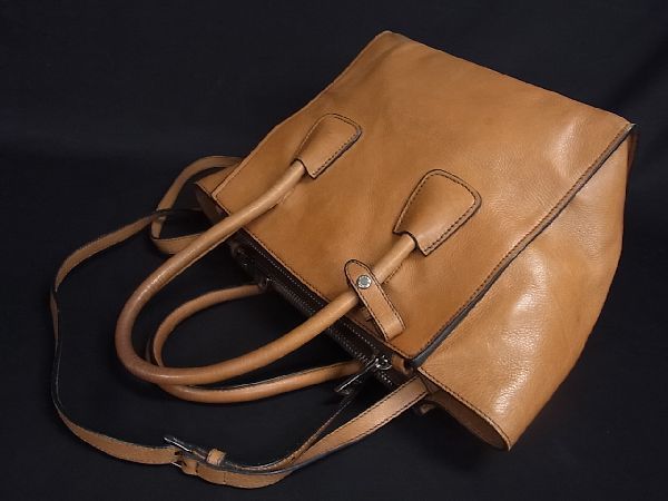 1円 PRADA プラダ BN2625 スエード 2WAY ハンドバッグ トートバッグ 