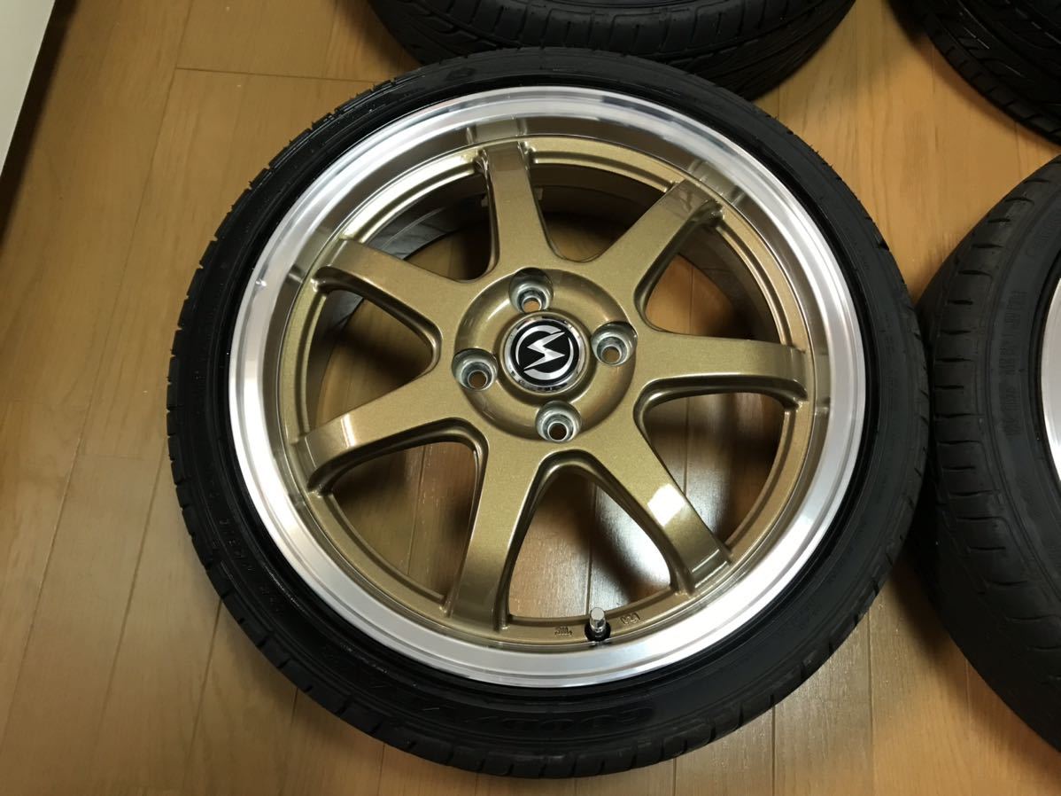 エスホールド S-7S 16インチ 5.5J+48 4H PCD100 GOODYEAR EAGLE LS2000
